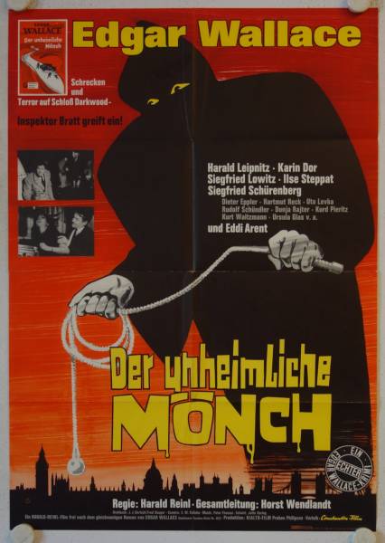 The Sinister Monk original release german movie poster